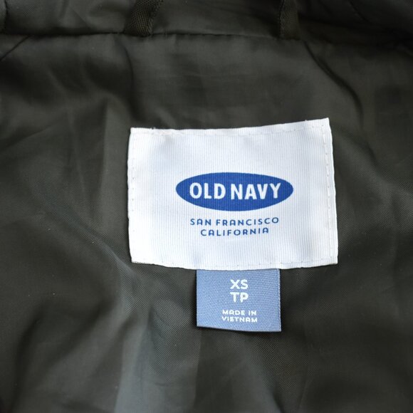 Unisex Old Navy Parka Utility Coat Faux Fur Prepper XSmall Crocodile Tears - Picture 10 of 11